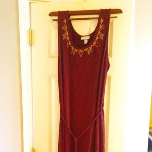 2X AVA & VIV Tie Maxi Dress
